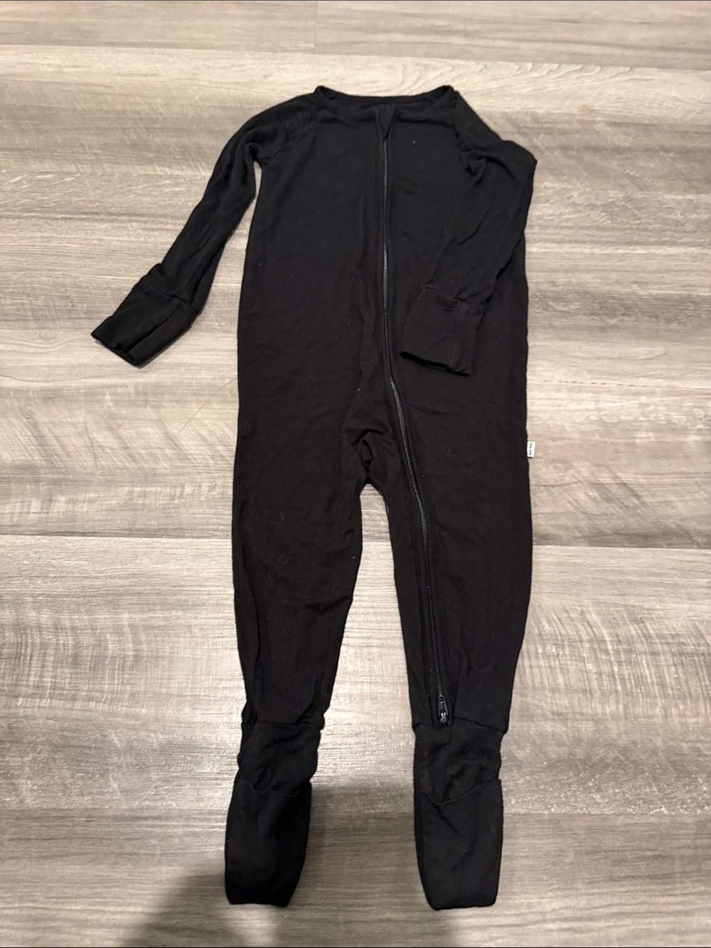 Little Sleepies Black Footed Kids One-Piece Zipper Pajama